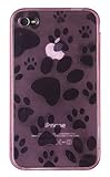 Dog Prints Case for Apple iPhone 4 (Fits AT&T & Verizon Models) - Pink
