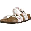 Birki Salina 357613, Damen Slipper, normales Fußbett, Kork, weiss (Little herb white)