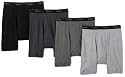 Hanes Classics Men's 4-Pack Multi-Color Boxer Brief,4-Pack: Grey/Black,Medium