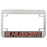 Nebraska Cornhuskers Chrome Hologram Motorcycle License Plate Frame