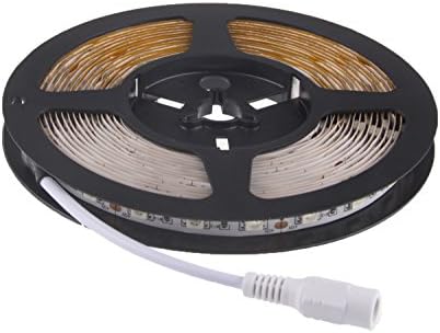 MOGOI(TM) Cuttable LED Light Strip 5050 5M Smd Red Color 300 Leds 12V Input with 24 Key IR Remote Controller Strip Light Kit With MOGOI Accessory
