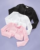 Charter Club Little Girl Cropped Crochet Cardigan