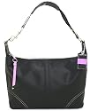 Coach Hamptons Large Black Nylon Hobo Bag - 11669