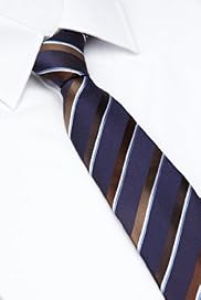 Autograph Pure Silk Textured Striped Tie
