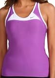 NIke Women's Airborne Long Tank Top Sports Bra-Purple