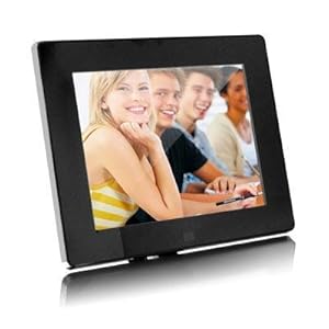 Aluratek ADMPF108F 8-inch Hi-Res Digital Photo Frame With 512MB Built in Memory (Black)