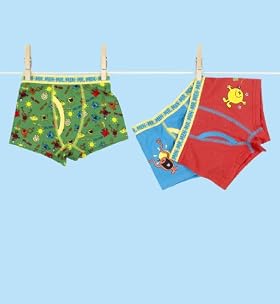 3 Pack - Younger Boys' Cotton Rich Assorted Mr. Men Trunks