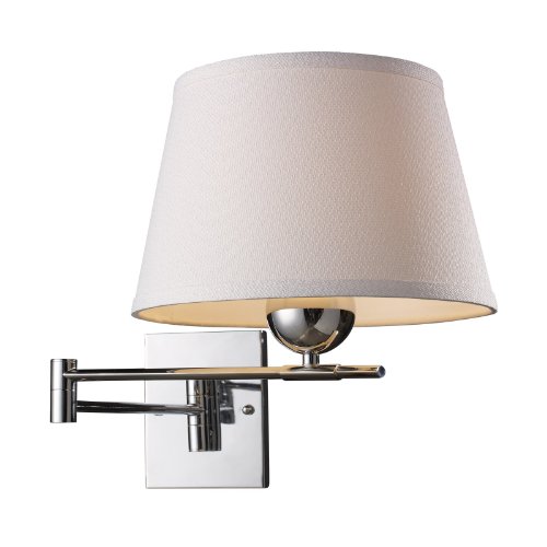 ELK Lighting 10106/1 Lanza Swing Arm Wall Sconce, Polished Chrome