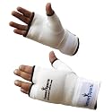Elasticated Foam Inner Gloves Kick Boxing Bag Mitt Protective Gear Martial Arts White Small