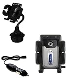 Sony Ericsson z550c Auto Cup Holder with Car Charger - Uses Gomadic TipExchange
