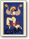 VIntage Travel Poster Visit Cuba -- Women Dancing by Massaguer