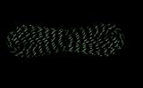 Black with Glow in Dark Flecks 550LB Military Nylon Paracord Rope 100 Feet