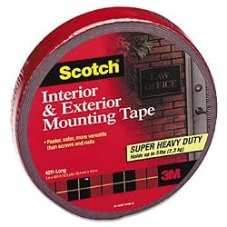 Scotch Interior/Exterior Mounting Tape 4011-Long 1 in x 450 in