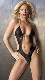 Unique Leather Teddy Unique Leather Straps Tie Behind Neck and Back Unique Leather Thong Back One Size