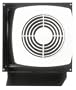 Broan Model 509S 8-Inch Through-Wall Utility Fan with Integral Rotary Switch, 180 CFM, 6.5 Sones