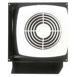 Broan Model 509S 8-Inch Through-Wall Utility Fan with Integral Rotary Switch, 180 CFM, 6.5 Sones