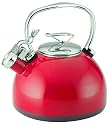 Circulon Style Stove Top Whistling Kettle, Red, 2.2 Litre