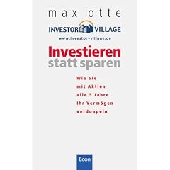 Investieren statt sparen