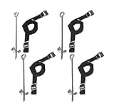 Heavy Duty Galvanized Trampoline Anchor Tie Down Kit - Fits all Trampolines ...