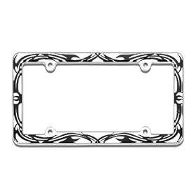 Buy Cruiser Accessories Tribal Chrome License Plate Frame by Cruiser Accessories now!