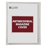 C-Line 56147 Polypropylene Antimicrobial Magazine Cover, 25 Covers per Box