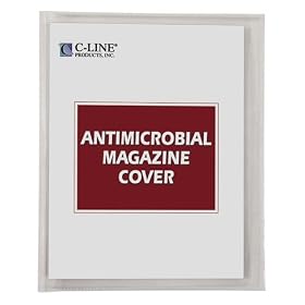 C-Line 56147 Polypropylene Antimicrobial Magazine Cover, 25 Covers per Box by C-Line