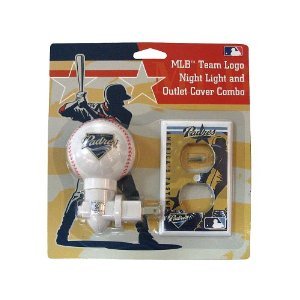 San Diego Padres MLB Nightlight and Outlet Cover Combo