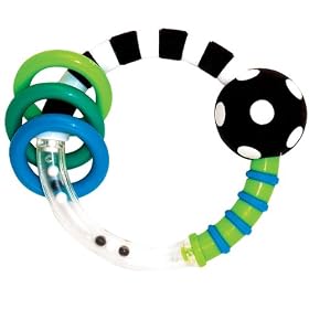 Sassy Rattlin Rings, Blue/Black