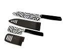 Kuhn Rikon Safari Chef's and Nakiri Colori, Zebra