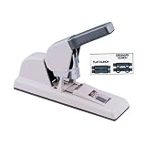 Max HD-12F Max HD-12F High-Capacity Flat-Clinch Heavy-Duty Stapler, 150 Sheet Cap, Gray