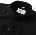 IvyRobes Men's Tab-Collar Long Sleeves Clergy Shirt Black-Neck Size 15-18 2/1 Inches