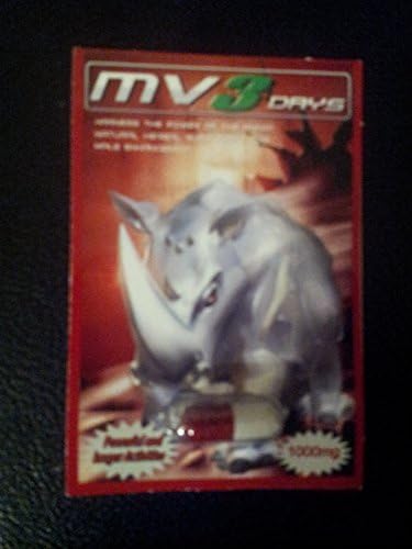6 X MV3 1000mg Male Sexual Performance Enhancer Capsule made in USA - 6 Capsules