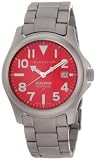 Momentum Men's 1M-SP00R0 Atlas Red Dial Titanium Bracelet Watch