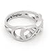 Double Infinity Daughter Ring, Promise Ring for Daughter 