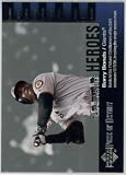 Barry Bonds San Francisco Giants 2002 UD Piece of History Tape Measure Heroes #TM25 Baseball Card