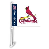 St. Louis Cardinals Car Flag W/Wall Brackett Set of 2