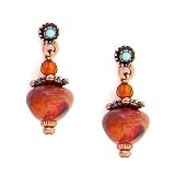 Naturally Yours Bead Drop Copper Hues Earrings