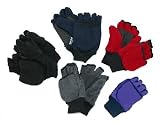 Fleece - Kids Fingerless Mittens (Gray Regular)
