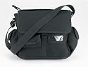 Urban Explorer Black Canvas Shoulder Bag