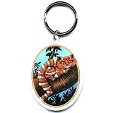  : Cheshire Cat Keychain with Art by Jasmine-Beckett Griffith