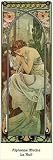 Alphonse Mucha - La Nuit Poster Kunstdruck (90 x 30cm)