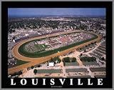 Kentucky Derby - Churchill Downs Aerial - Lg - Plaque Mounted & Laminated Print