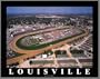 Kentucky Derby - Churchill Downs Aerial - Lg - Wood Mounted Poster Print