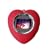 1.1" Keychain Style Digital Photo Frame Viewer Red Heart With Clock - Ideal...