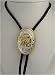 Sterling Silver/gold Plated Eagle Head Bolo Tie