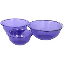 Pyrex Prepware Amethyst 3-Piece Mixing Bowl Set