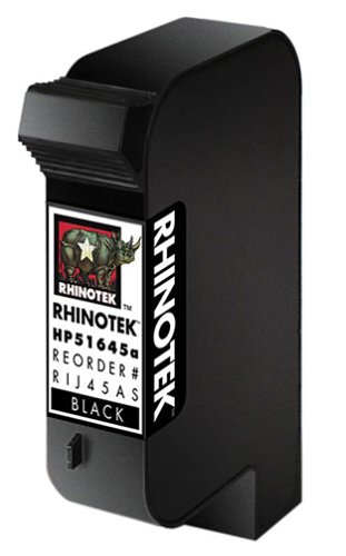 Rhinotek compatible for HP Color Copier 110, 51645A Black Ink 1pk (RIJ45AS)