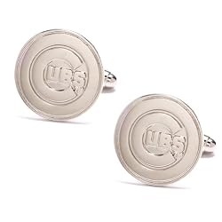 Chicago Cubs Cufflinks - Silver Edition