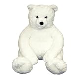Melissa & Doug Giant Loveable Plush White Teddy Bear