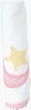 3 Marthas Baby Receiving Blanket - Pink Moon and Star Design
